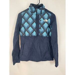 The North‎ Face 200WT Tundra Fleece Pullover Jacket Women's XS Quarter Zip Blue